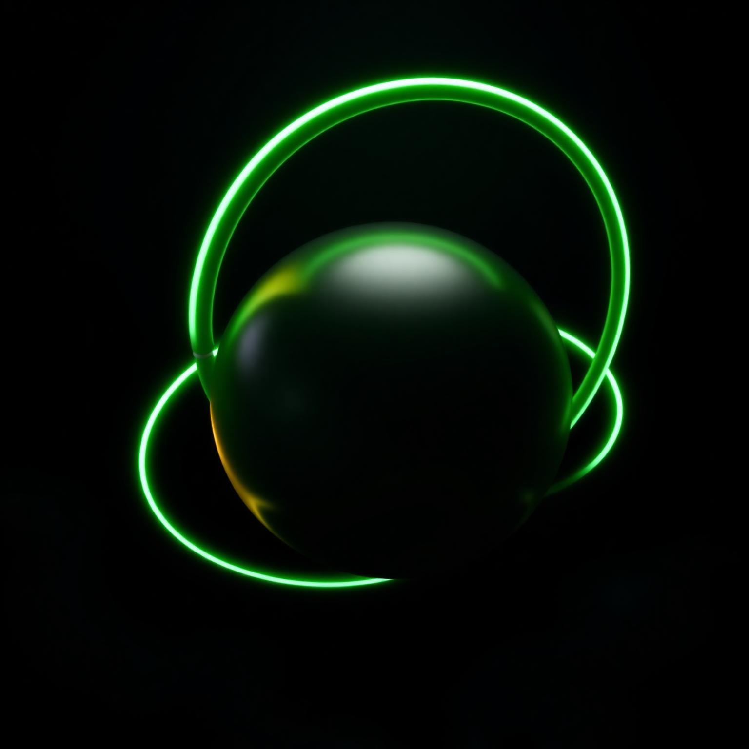 Glowing orbital ring representing Adstro Media's growth engine